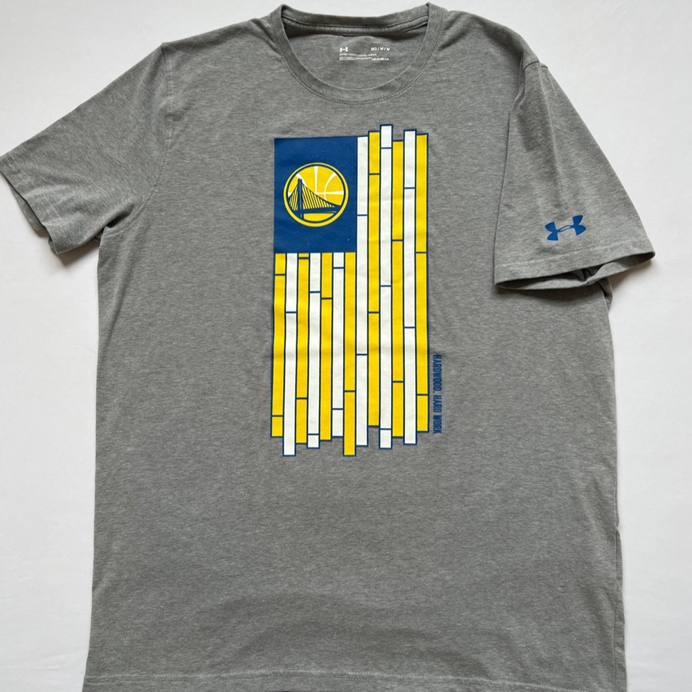 Men's Under Armor  Size M Golden State Warriors grey tee